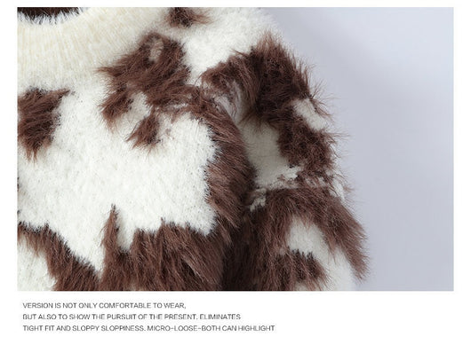 Suéter Holgado Cuello Redondo para Hombre - Tejido Cálido Otoño Invierno - Image 11