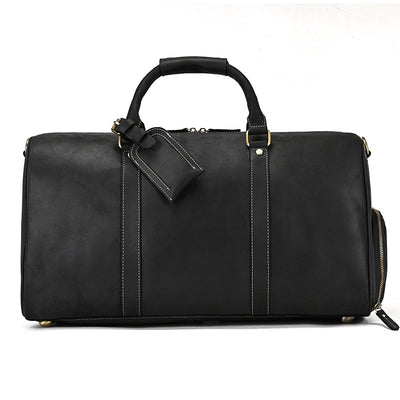 Bolsa de Viaje en Cuero Premium con Estampado Vintage - Image 7