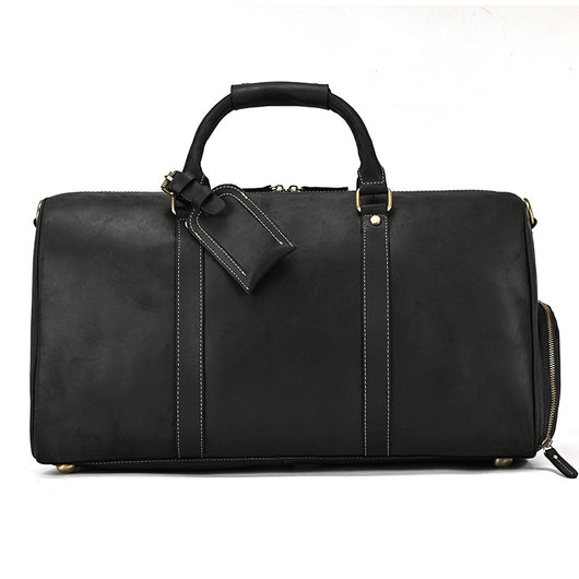 Bolsa de Viaje en Cuero Premium con Estampado Vintage - Image 7