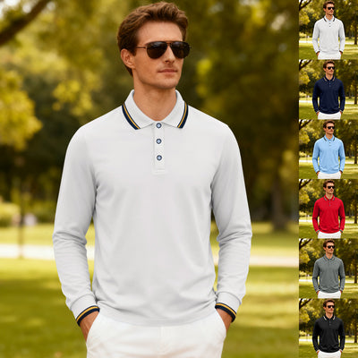 Polo Jacquard Casual para Hombre - Secado Rápido y Transpirable - Image 45