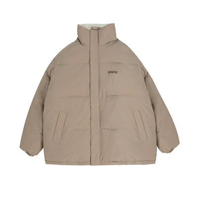 Abrigo Acolchado Estilo Hong Kong con Forro Polar - Chaqueta Suelta de Algodón - Image 8