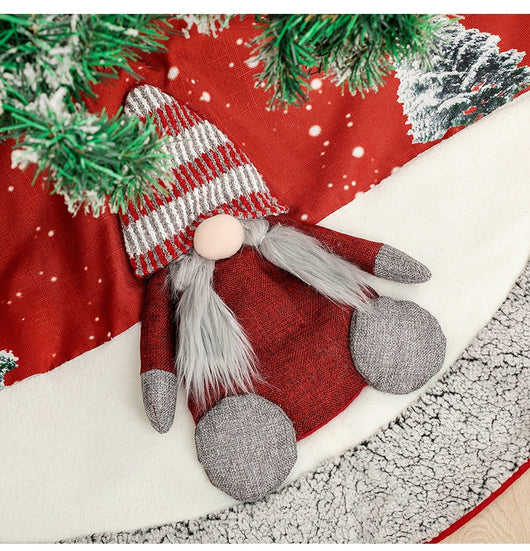 Falda para Árbol de Navidad en Lino - Decoración Elegante para la Base - Image 9