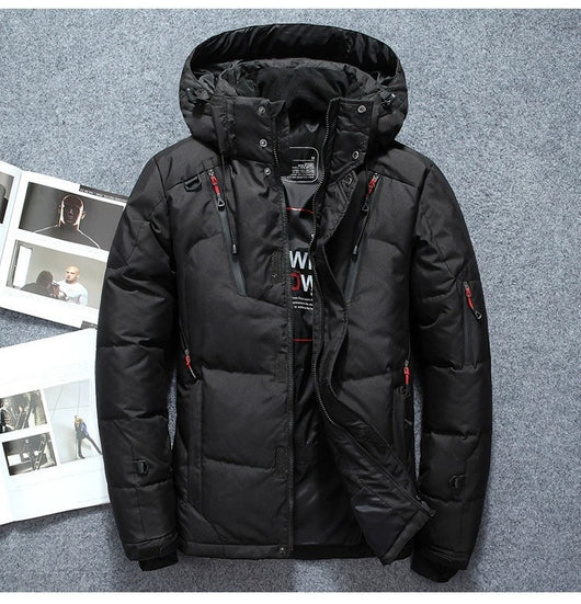 Chaqueta Cortavientos Impermeable para Hombre - Abrigo Deportivo de Invierno - Image 12