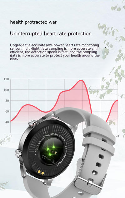 Reloj Inteligente Monitor de Presión Arterial y Frecuencia Cardíaca CF92 - Image 9