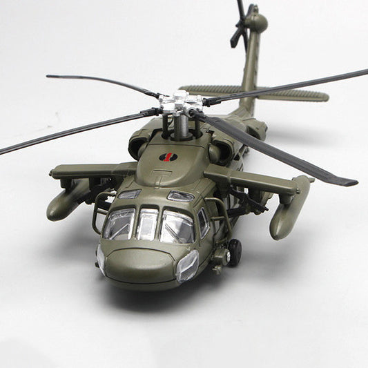 Helicóptero de Combate Black Hawk Modelo Aleación Militar