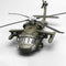 Helicóptero de Combate Black Hawk Modelo Aleación Militar