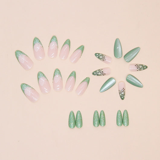 Stickers de Uñas Flor de Almendra con Mariposas - Image 3
