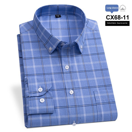 Camisa Oxford Slim Fit a Rayas para Hombre con Bolsillos - Image 12