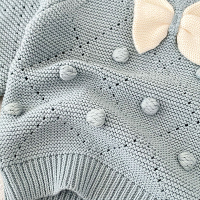Blusa Infantil de Algodón con Moño y Mangas Largas - Image 15