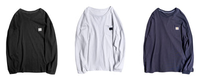 Camiseta Manga Larga Cuello Redondo Tide para Hombre - Estilo Instagram - Image 4