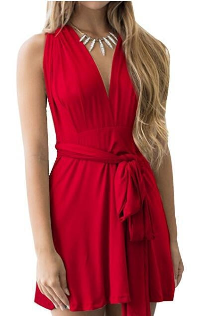 Vestido Halter sin Mangas con Tirantes Ajustables - Image 4