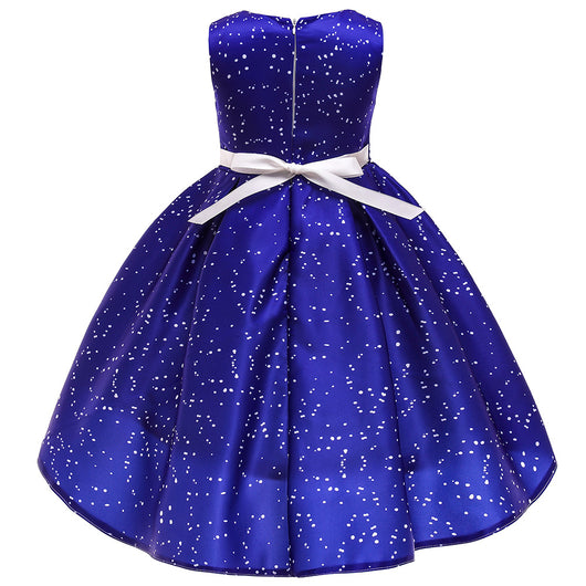 Vestido Navideño Princesa Santa Claus con Copos de Nieve para Niña - Image 21