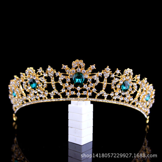 Accesorios de Cabello Vintage Princesa Corona Grande Estilo Barroco Europeo para Bodas - Image 2