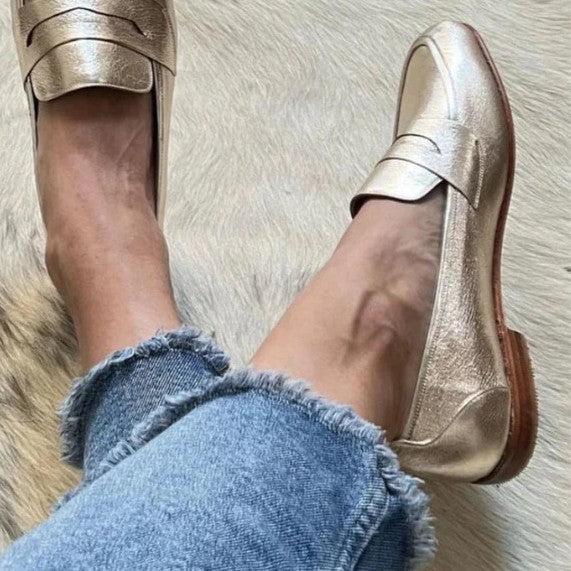 Mocasines Cómodos Talla Grande - Zapatos Slip-on de Punta Redonda