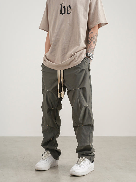 Pantalones Jogger de Corte 3D con Cordón Ajustable para Hombre - Image 10