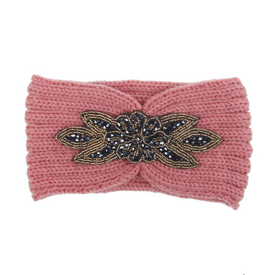 Banda para Cabello de Lana Tejida con Diamantes Hexagonales - Image 13