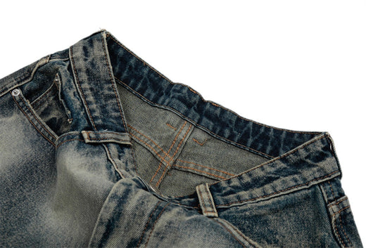 Pantalones Denim Tie-dye Punk Cintura Media - Image 21