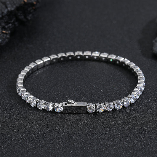 Pulsera para Hombre Acero Inoxidable con Circones y Cierre de Resorte - Image 2