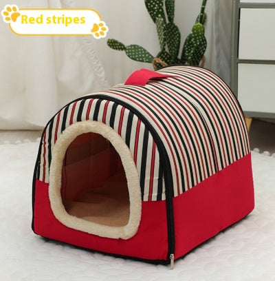 Cama Portátil para Mascotas Pequeñas y Medianas con Asa - Refugio Cálido y Acogedor - Image 7