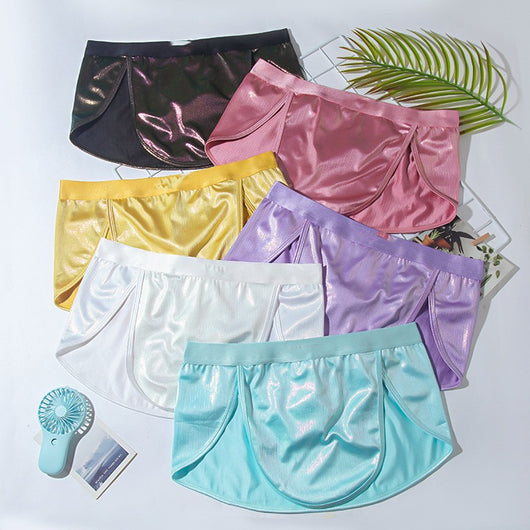 Shorts de Casa para Hombre con Diseño Fino y Abertura - Image 20