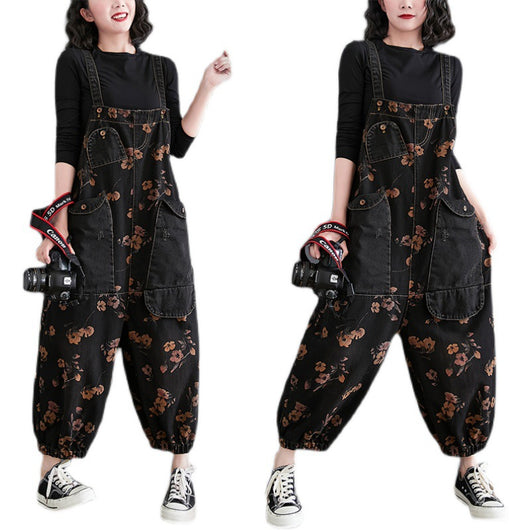 Jumpsuit Retro Ancho de Pierna para Mujer - Corte Holgado y Elegante - Image 7