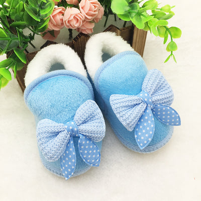 Zapatos de Bebé Niña con Moño y Forro Acolchado de Terciopelo - Image 15