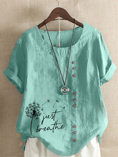 Camiseta Vintage Estampada Cuello Redondo para Verano - Image 19