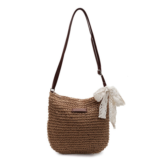 Bolsa Mensajera Tejida Calada para Mujer - Multiusos - Image 5