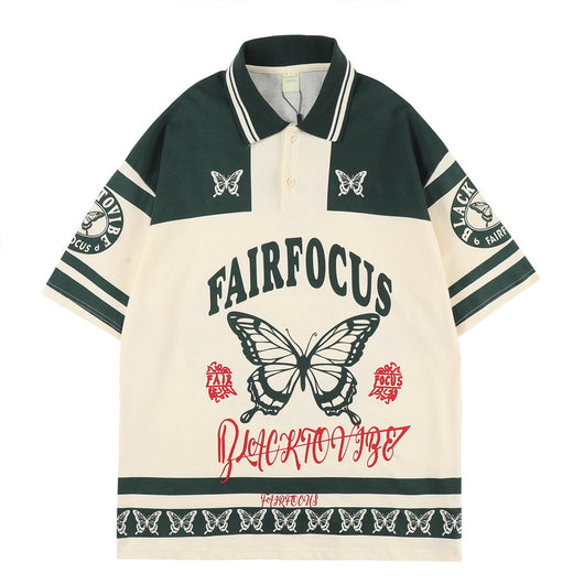 Camiseta Manga Corta Estampado Mariposas para Hombre - Image 3