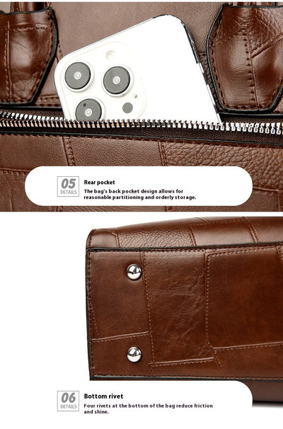 Bolsa Bandolera de Un Solo Hombro en Color Sólido con Cierre - Image 16