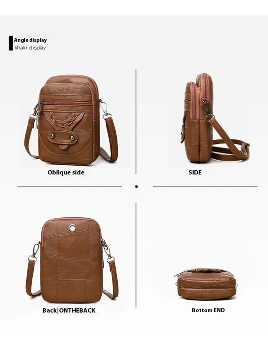 Bolsa para Celular de Cuero Suave Estilo Retro Fashionable - Image 11