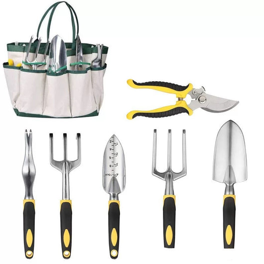 Juego de 8 Herramientas de Jardín en Aleación de Aluminio con Mango Ergonómico - Image 3