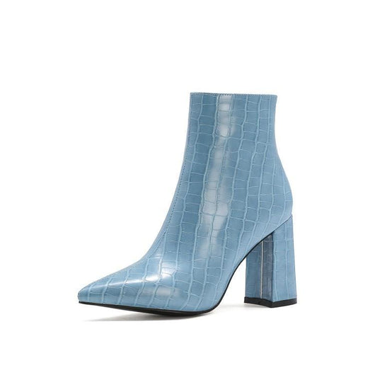 Botas Martin Gruesas de Tacón Alto Talla Grande para Mujer - Image 5