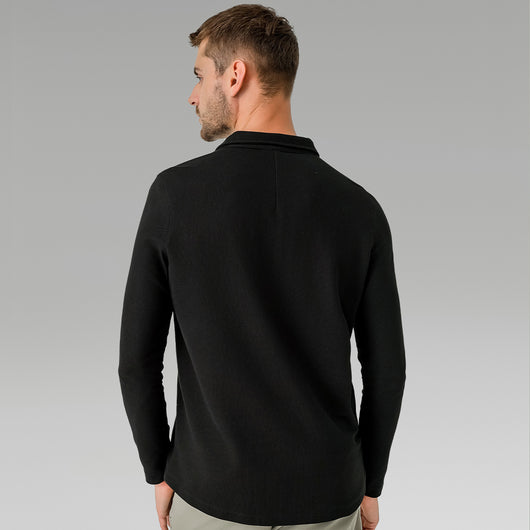 Polo Deportivo Manga Larga Transpirable Secado Rápido para Hombre - Image 3