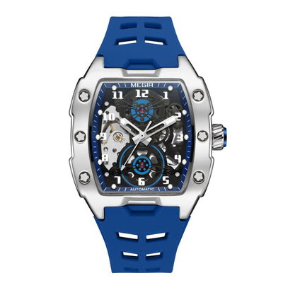 Reloj Deportivo Mecánico Resistente al Agua Diseño Cilíndrico para Hombre - Image 4