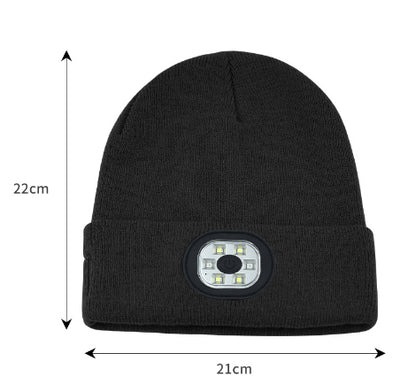 Gorro Tejido LED Recargable con Luz Removible y Lavable - Image 16