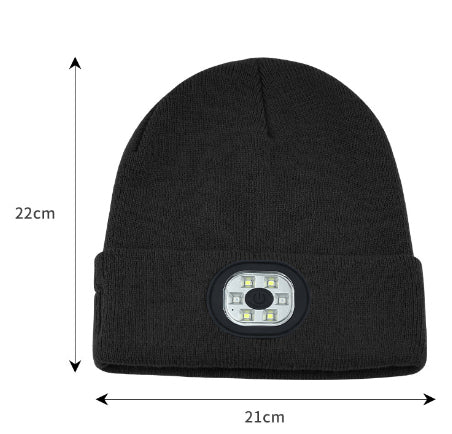 Gorro Tejido LED Recargable con Luz Removible y Lavable - Image 16