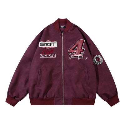 Chaqueta Béisbol Estilo Europeo Americana con Bordado y Cuero PU - Image 8
