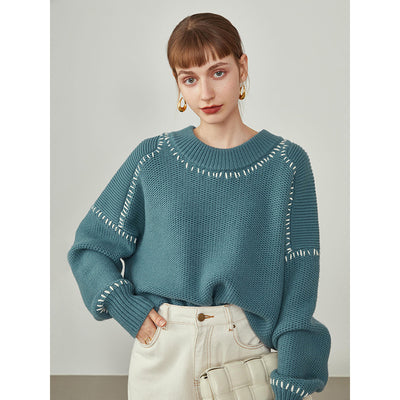 Suéter Holgado de Otoño e Invierno para Mujer - Estilo Relajado
