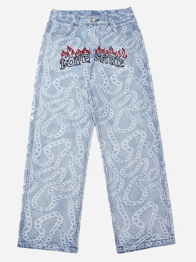 Pantalones Rectos Retro Estilo Europeo Americano - Image 4