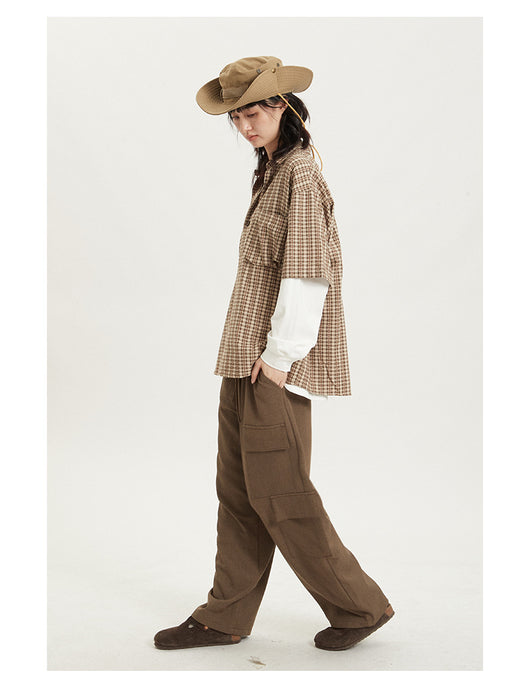 Camisa Retro Japonesa a Rayas - Estilo Preppy Holgado de Manga Corta - Image 15