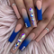 Uñas Decorativas con Cristales Brillantes para Mujer
