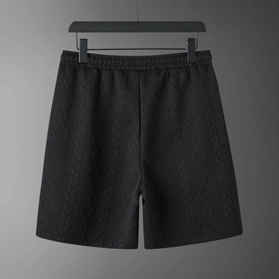 Conjunto de Camisa y Shorts con Patrón de Diamantes para Hombre - Image 17