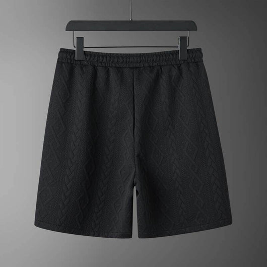 Conjunto de Camisa y Shorts con Patrón de Diamantes para Hombre - Image 17