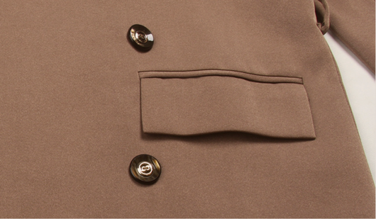 Blazer Entallado de Botones Dobles con Mangas Largas - Image 14