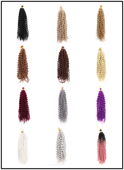 Cabello Crochet Fibra Sintética 14 Pulgadas Efecto Agua Degradado - Image 2