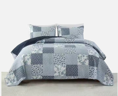Juego de Cama de Algodón Puro Lavable Tres Piezas con Acabado Suave - Image 5