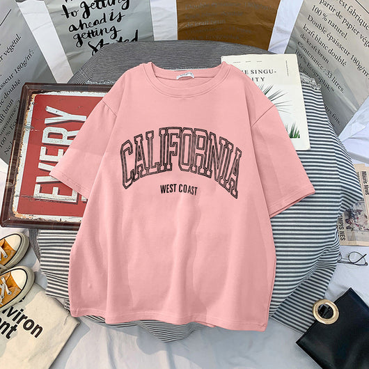 Playera Casual Harajuku para Mujer con Estampado Verano - Image 20