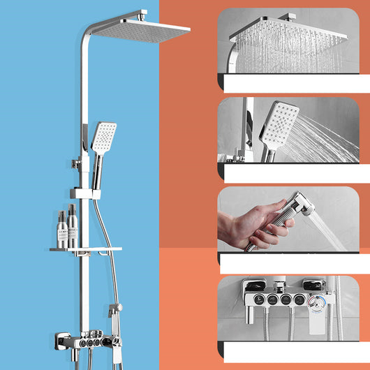 Sistema de Ducha Cromado Dorado con Rociador Bidet - Image 5