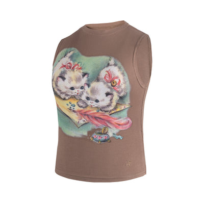 Playera para Gato con Estampado de Tinta Blanca sin Pegamento - Tres Colores - Image 15
